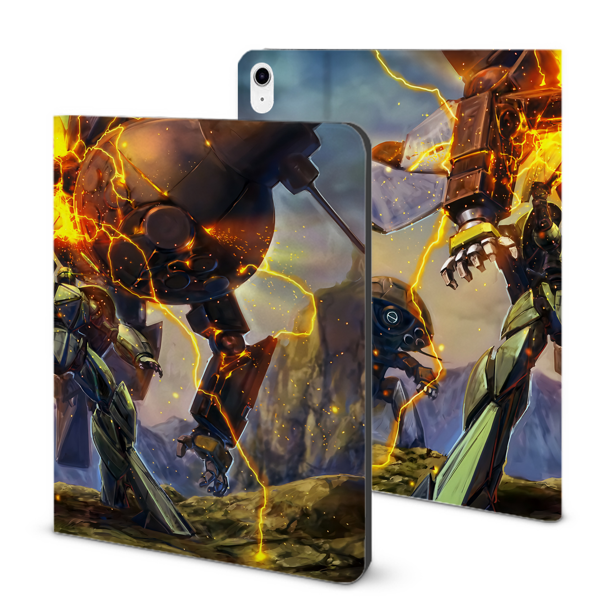 （画像用） 機動戦士ガンダム Mobile Suit Gundam IPad ケース ブック型 PUレザー TPU 耐衝撃 軽量 薄型 ペン収納なし 全面保護 IPad 各モデル対応